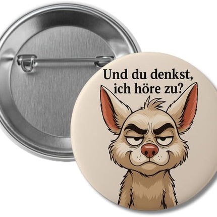 Du denkst, ich höre zu – Ansteckbutton, Bild 1
