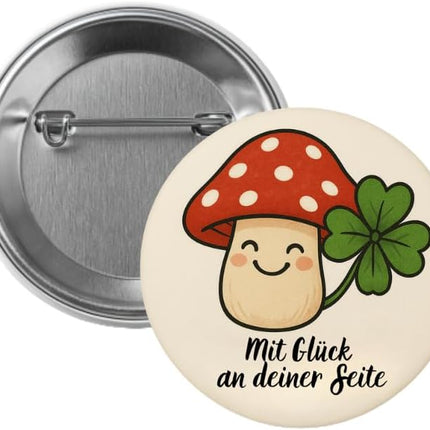 Glückspilz – Ansteckbutton, Bild 1