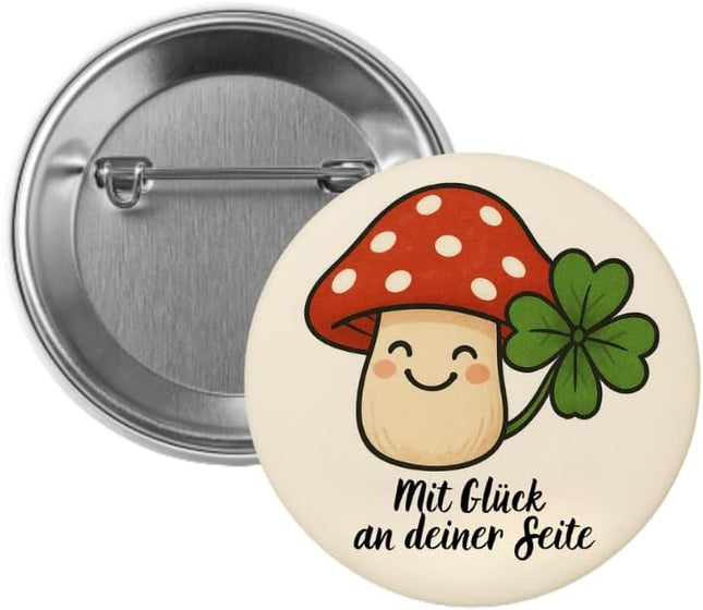 Glückspilz – Ansteckbutton, Bild 1