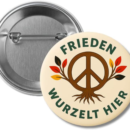 Frieden wurzelt hier – Ansteckbutton, Bild 1