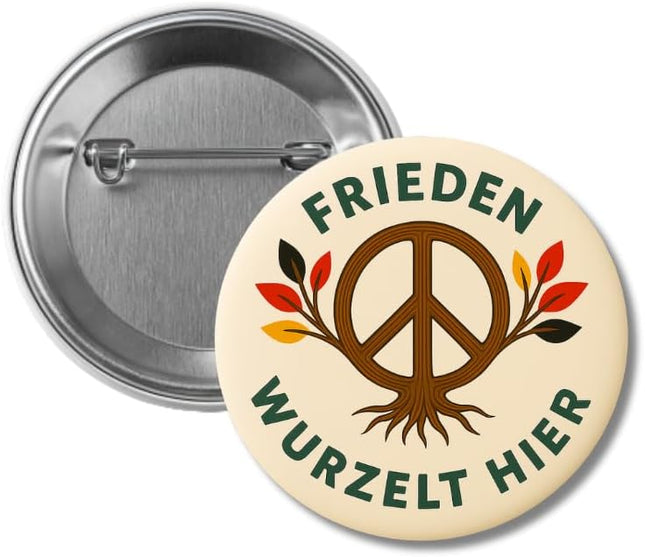 Frieden wurzelt hier – Ansteckbutton, Bild 1