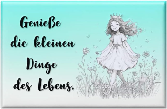 Genieße die kleinen Dinge des Lebens – Magnet, Bild 1