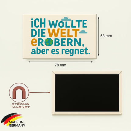 Ich wollte die Welt erobern, aber es regnet – Magnet, Bild 7