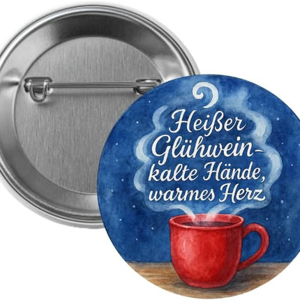 Kalte Hände, warmes Herz – Ansteckbutton, Bild 1