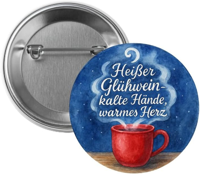 Kalte Hände, warmes Herz – Ansteckbutton, Bild 1