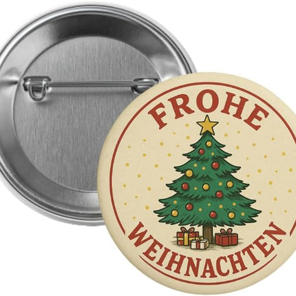 Frohe Weihnachten, Tannenbaum – Ansteckbutton, Bild 1