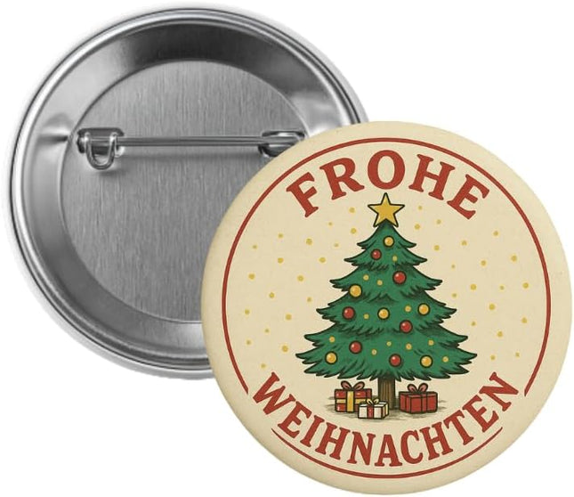 Frohe Weihnachten, Tannenbaum – Ansteckbutton, Bild 1