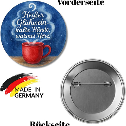 Kalte Hände, warmes Herz – Ansteckbutton, Bild 2