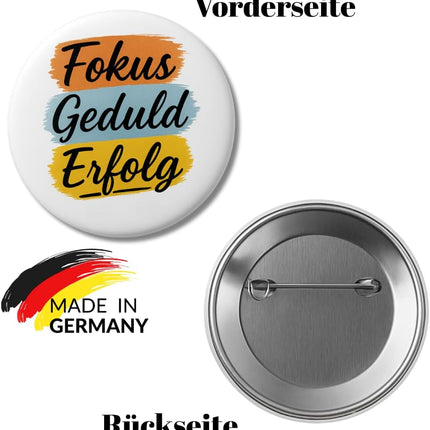 Fokus, Geduld, Erfolg – Ansteckbutton, Bild 2
