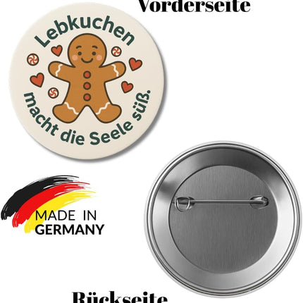 Lebkuchen macht die Seele süß – Ansteckbutton, Bild 2