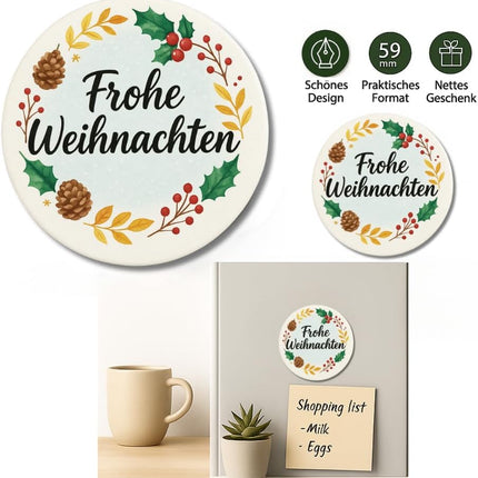 Frohe Weihnachten im Kranz – Zolavia Magnet, Bild 2