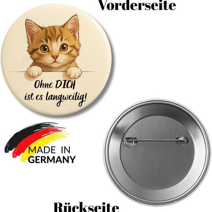Ohne dich ist es langweilig – Ansteckbutton, Bild 2