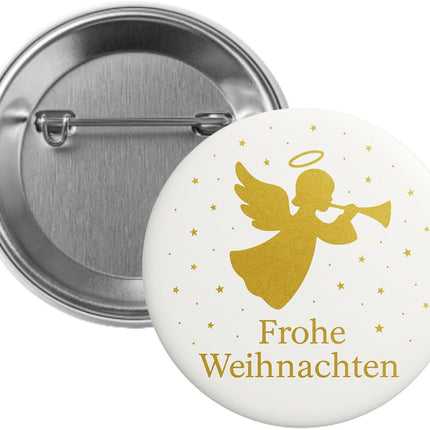 Goldener Weihnachtsengel – Ansteckbutton, Bild 1