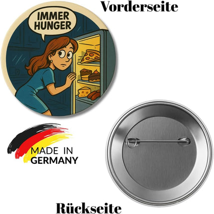 Immer Hunger – Ansteckbutton, Bild 2