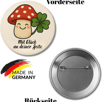 Glückspilz – Ansteckbutton, Bild 2