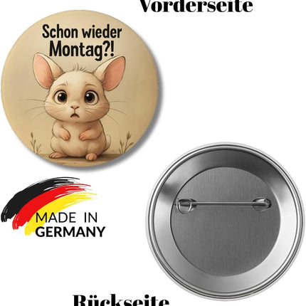 Schon wieder Montag?! – Ansteckbutton, Bild 2