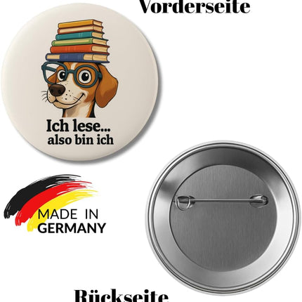 Ich lese, also bin ich – Ansteckbutton, Bild 2