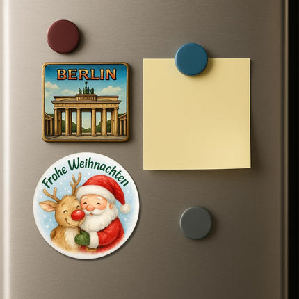 Frohe Weihnachten, Santa und Rentier – Zolavia Magnet, Bild 6