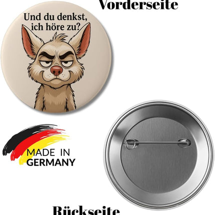 Du denkst, ich höre zu – Ansteckbutton, Bild 2