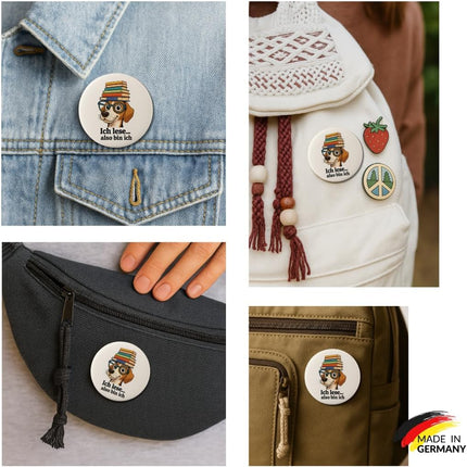 Ich lese, also bin ich – Ansteckbutton, Bild 4
