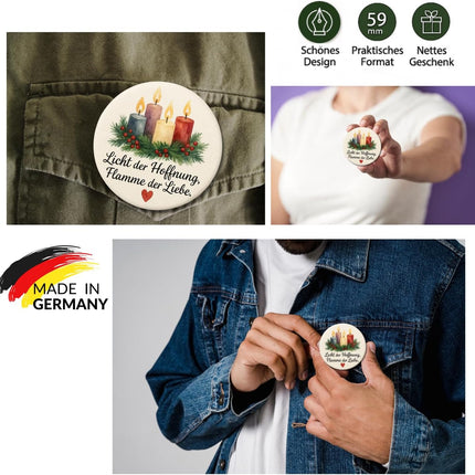 Licht der Hoffnung, Flamme der Liebe – Ansteckbutton, Bild 3