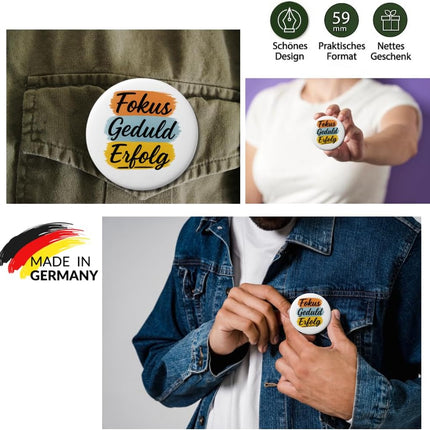 Fokus, Geduld, Erfolg – Ansteckbutton, Bild 3