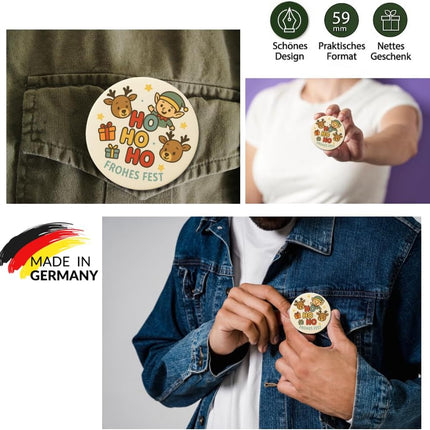 Ho Ho Ho – Ansteckbutton, Bild 3