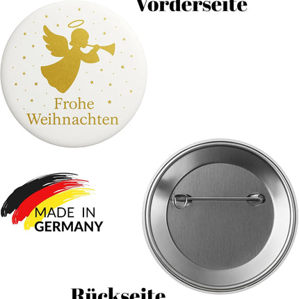 Goldener Weihnachtsengel – Ansteckbutton, Bild 2