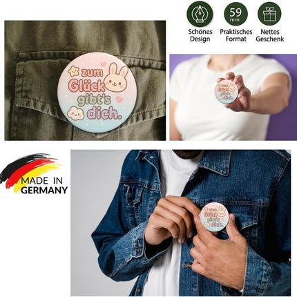 Zum Glück gibt's dich – Ansteckbutton, Bild 3